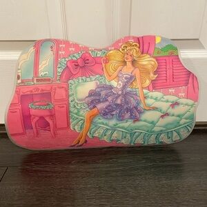 Vintage 1988 Barbie Placemat, used signs of wear